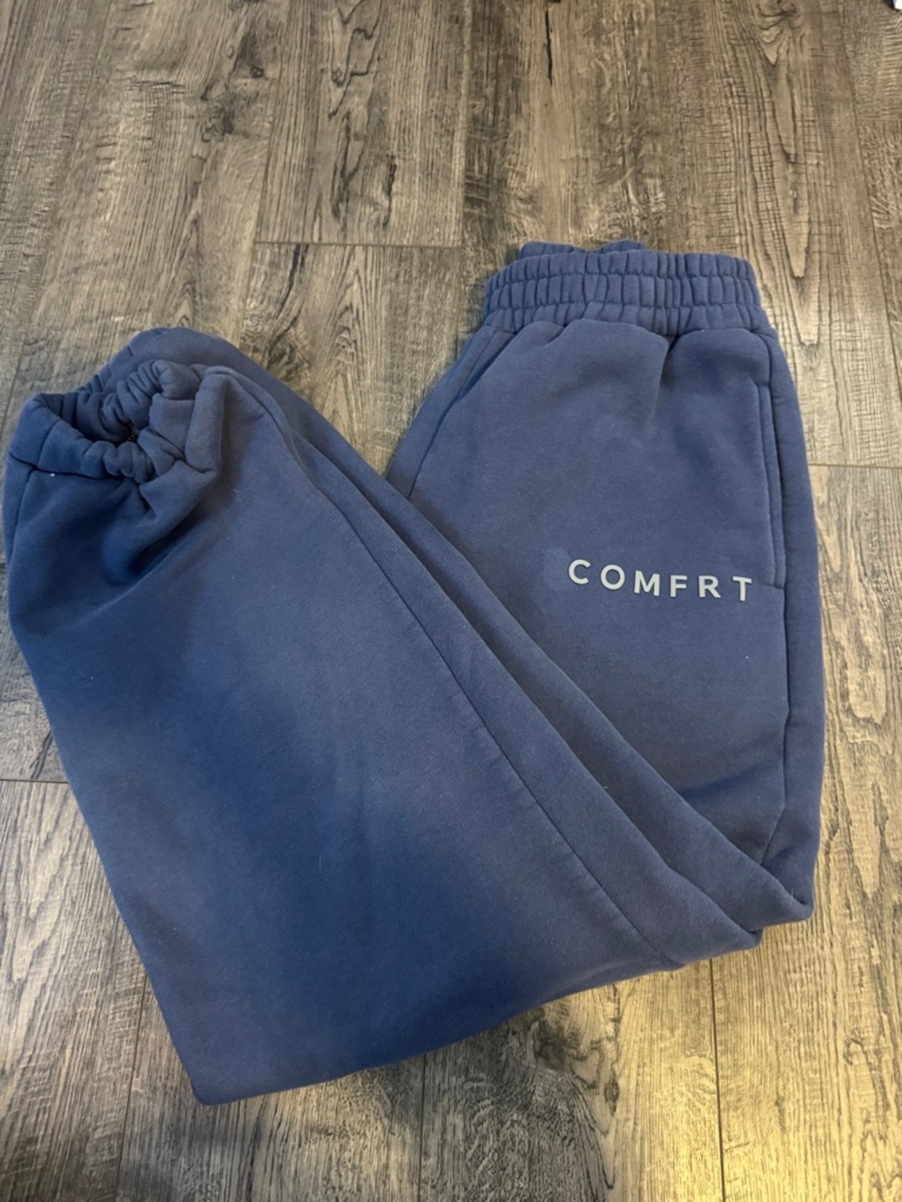 Navy 'COMFRT' Fleece Jogger Sweatpants
